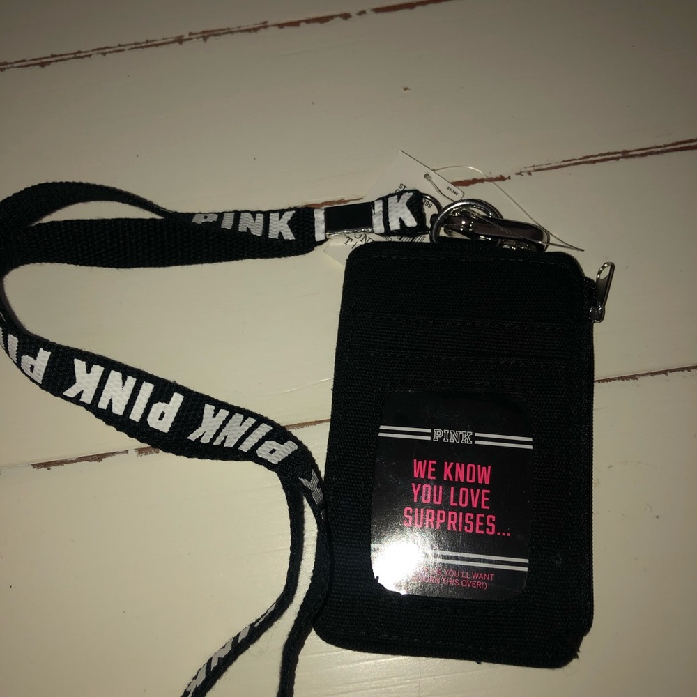 pink lanyard